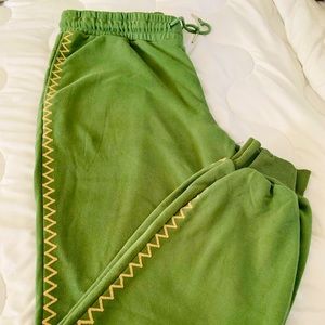 Green joggers